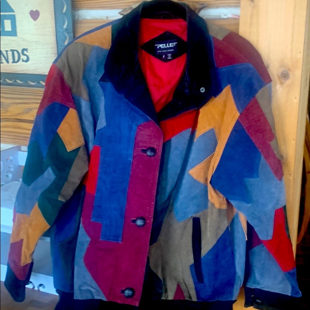 Suede/leather coat size S/M